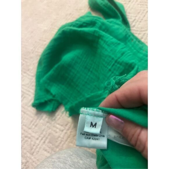 Stark X Gauze Cotton Green Tank - Picture 5 of 6